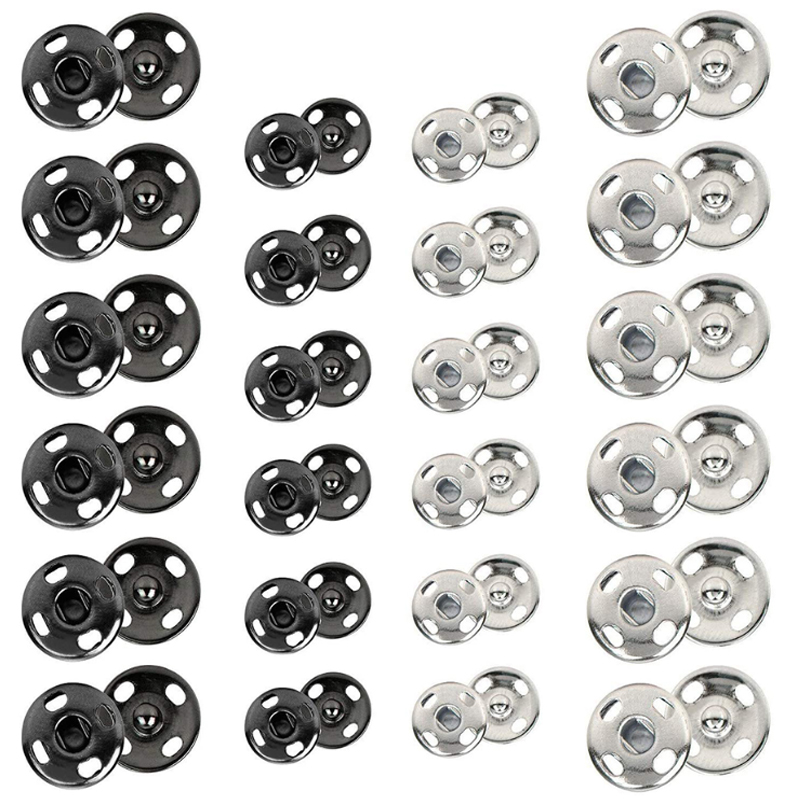 10/50 Set 8-10mm Metal Sew-on  - Iron On Stud Set 评论和价格