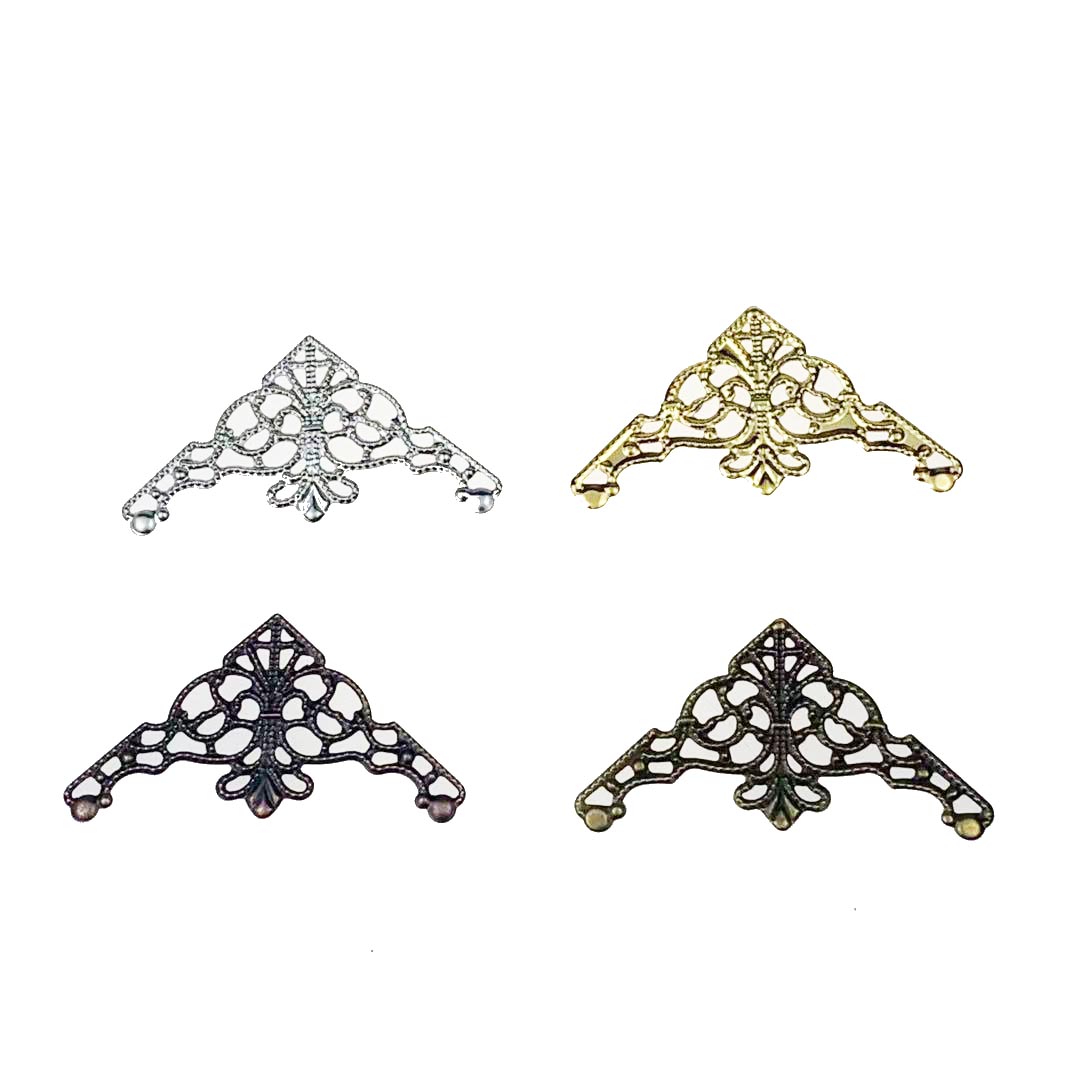 20pcs 58mm Filigree Triangl  W - Embellish Craft 评论和价格