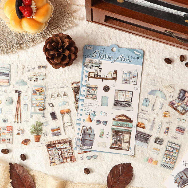 4pcs/pack Vintage Daily Item L - Embellishments For Scrapbooking 评论和价格