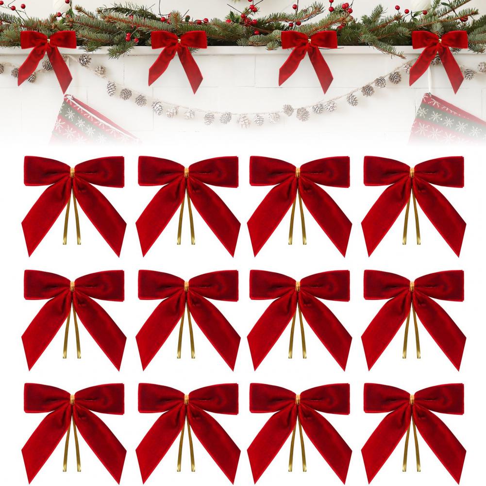 Christmas Bow Embellishment Ch - Christmas Craft Embellishment 评论和价格