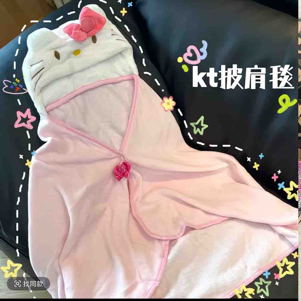 Cute Hellokitty Cloak Shawl Ai - Embellish Knit 评论和价格