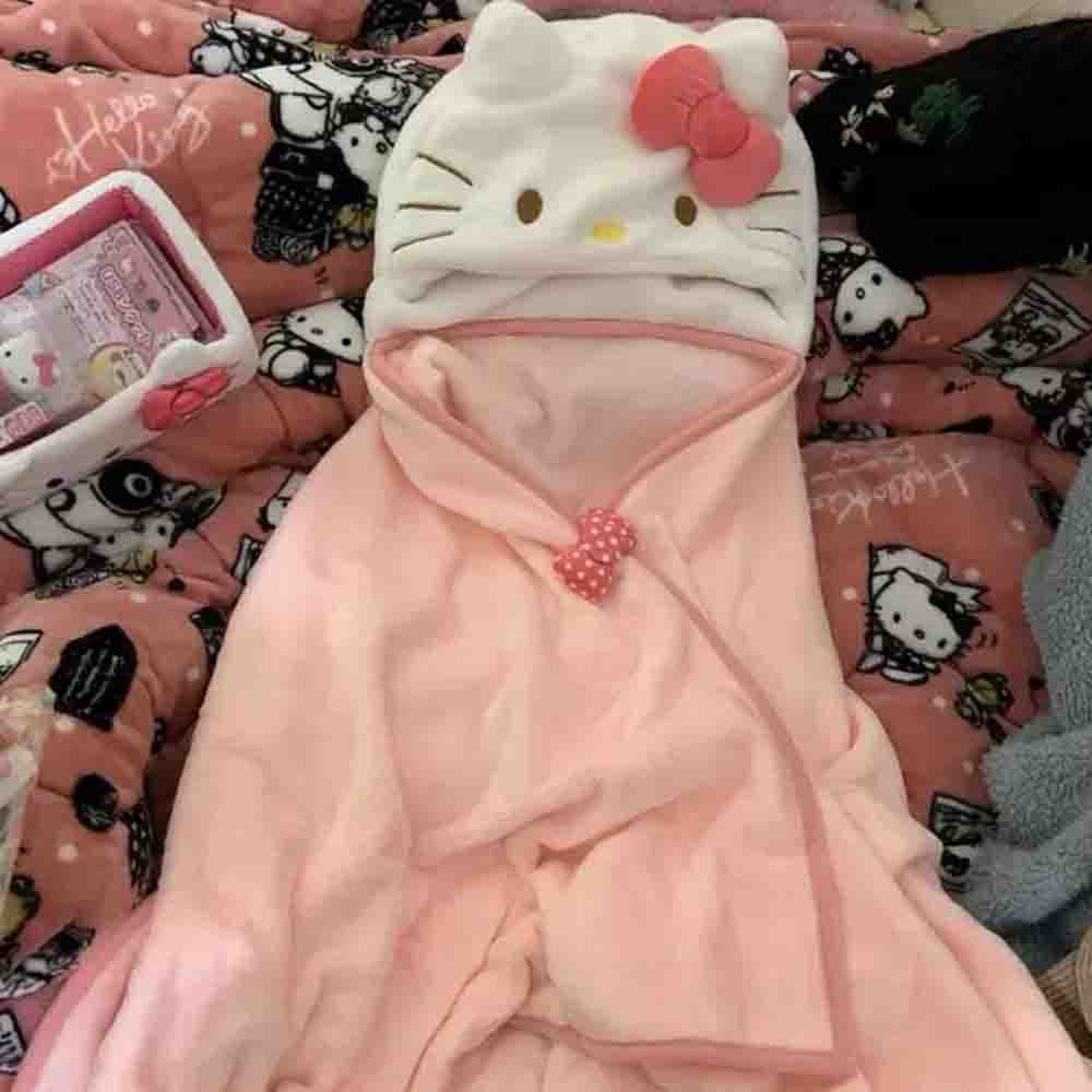 Cute Hellokitty Cloak Shawl Ai - Embellish Knit 评论和价格