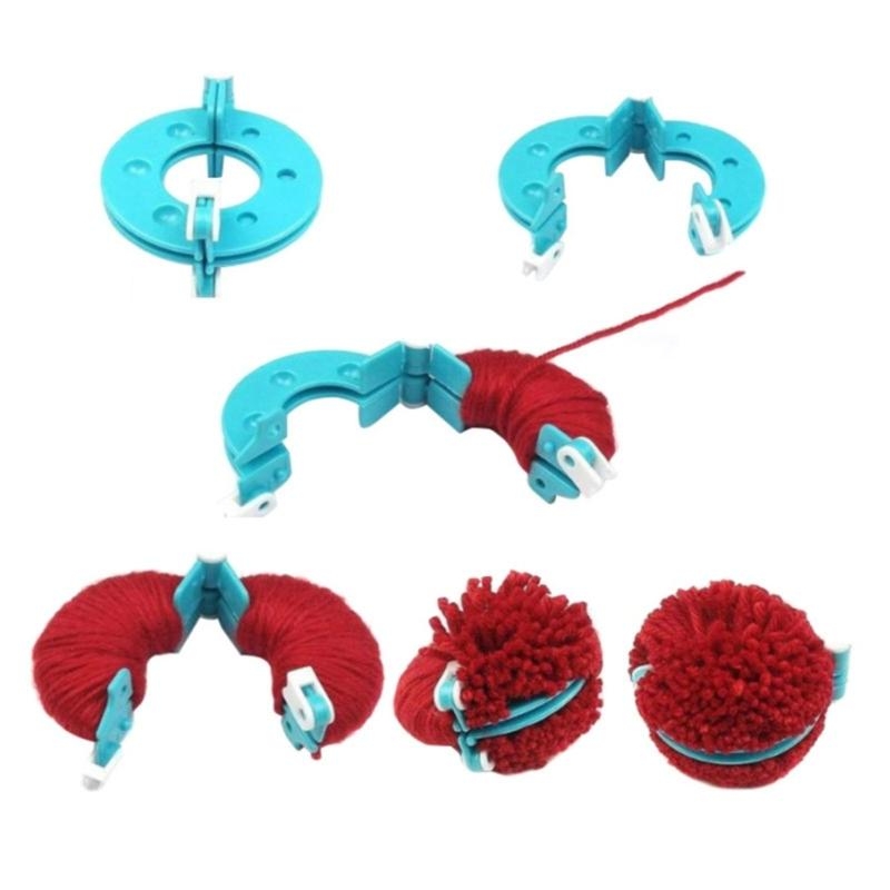 L43A 4Pcs DIY Wool Yarn Knitti - Pom Pom Maker Tool 评论和价格